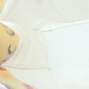 CHANEL Lip Tote Bag Enamel White Red CC Auth 87655A-17