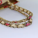 CHANEL Lip Tote Bag Enamel White Red CC Auth 87655A-7