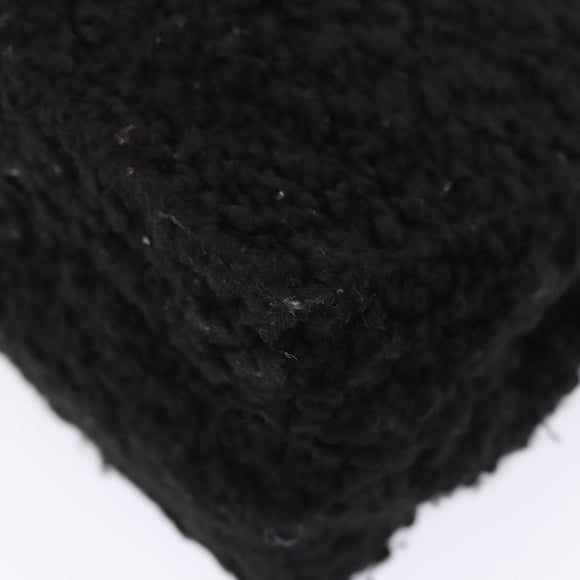 Salvatore Ferragamo Gancini Hand Bag Mouton 2way Black Auth 87661