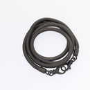 Salvatore Ferragamo Gancini Hand Bag Mouton 2way Black Auth 87661-20