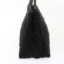Salvatore Ferragamo Gancini Hand Bag Mouton 2way Black Auth 87661-3