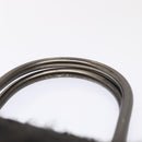 Salvatore Ferragamo Gancini Hand Bag Mouton 2way Black Auth 87661-8