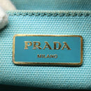 PRADA Canapa GM Hand Bag Canvas 2way Light Blue Auth 87668-18