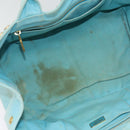PRADA Canapa GM Hand Bag Canvas 2way Light Blue Auth 87668-11