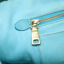 PRADA Canapa GM Hand Bag Canvas 2way Light Blue Auth 87668-23