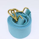 PRADA Canapa GM Hand Bag Canvas 2way Light Blue Auth 87668-27