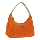 PRADA Hand Bag Nylon Orange Auth 87671-1