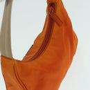 PRADA Hand Bag Nylon Orange Auth 87671-6