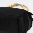 PRADA Hand Bag Nylon Black Auth 87678-14