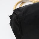 PRADA Hand Bag Nylon Black Auth 87678-15