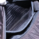 PRADA Hand Bag Nylon Black Auth 87678-21