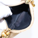 Salvatore Ferragamo Gancini Coin Purse Leather Gold Auth 87699-10