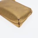 Salvatore Ferragamo Gancini Coin Purse Leather Gold Auth 87699-7