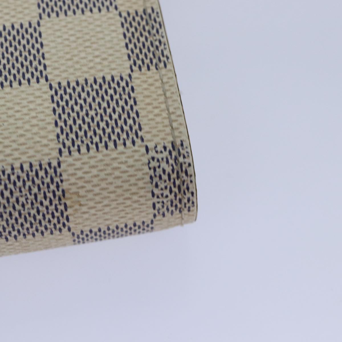 LOUIS VUITTON Damier Azur Portefeuille Alexandra Wallet N63068 LV Auth 87727