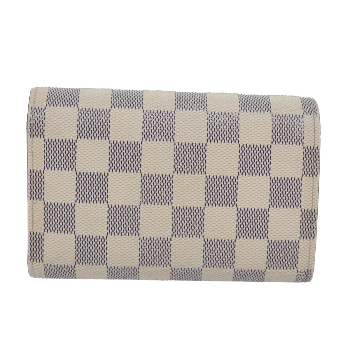 LOUIS VUITTON Damier Azur Portefeuille Alexandra Wallet N63068 LV Auth 87727 - 0