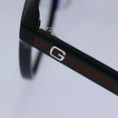 GUCCI Web Sherry Line Brille Kunststoff Schwarz Rot Grün Auth 87728-9