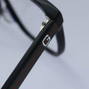 GUCCI Web Sherry Line Brille Kunststoff Schwarz Rot Grün Auth 87728-10