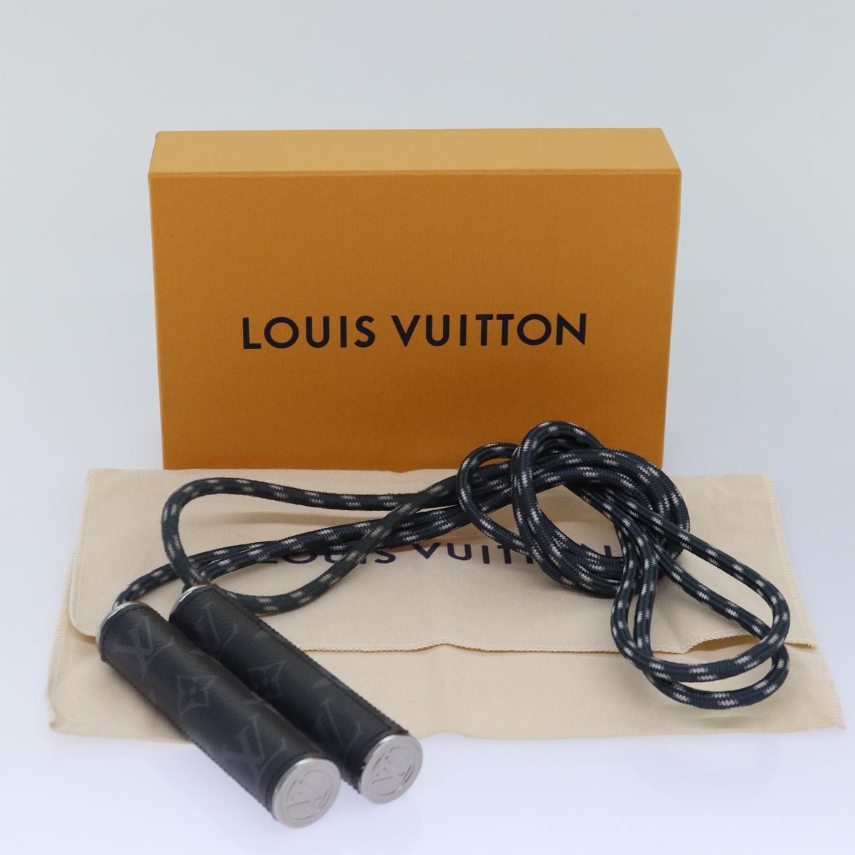 LOUIS VUITTON Monogram Eclipse Rope Call Dasote Christopher GI0210 Auth 87734A