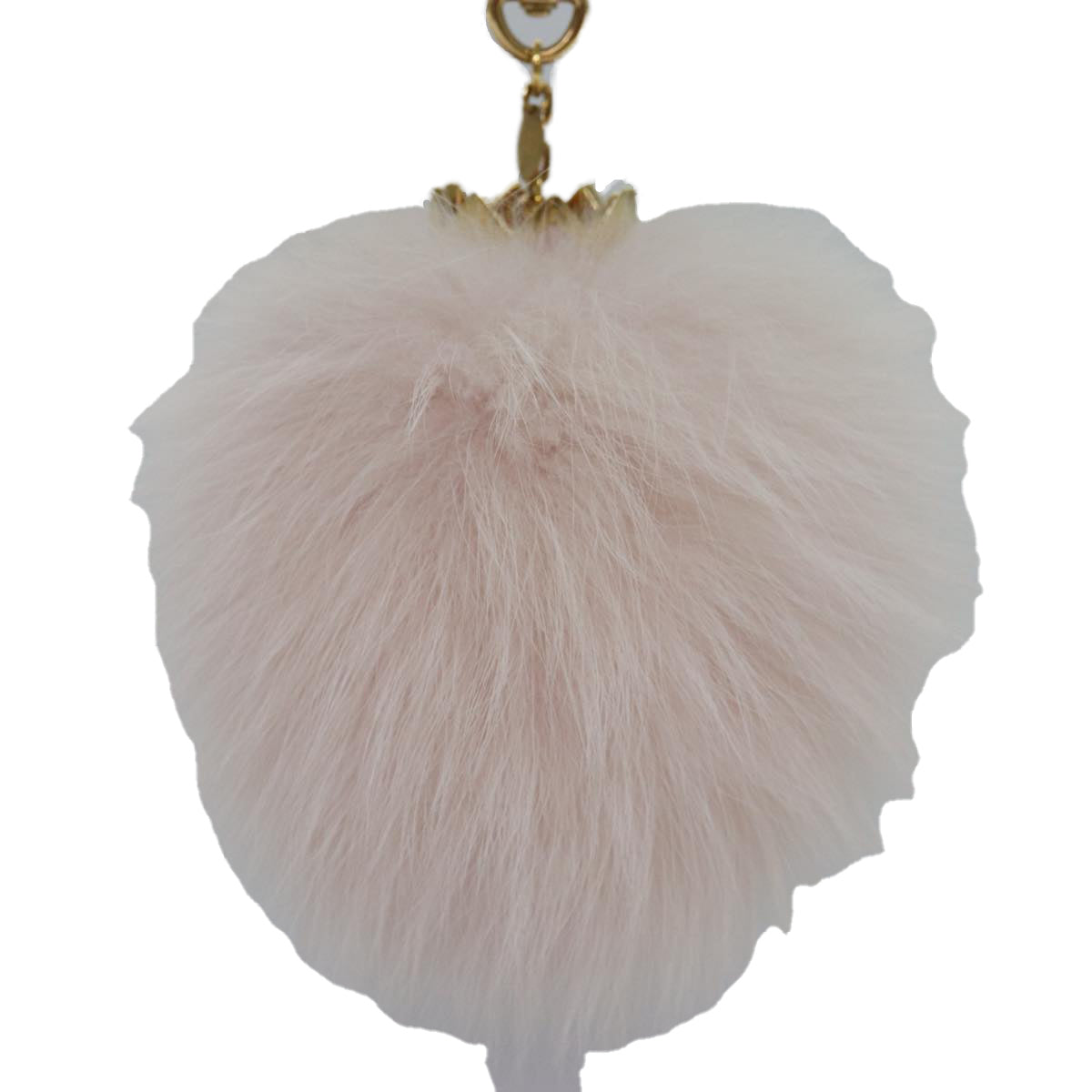 LOUIS VUITTON Fuzzy Bubble Key Holder Pink Gold M67371 LV Auth 87735