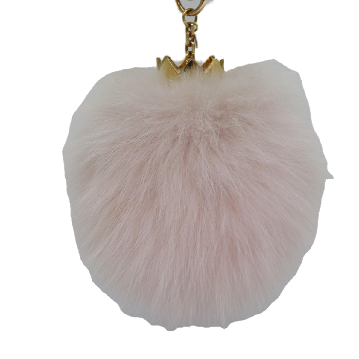 LOUIS VUITTON Fuzzy Bubble Key Holder Pink Gold M67371 LV Auth 87735 - 0