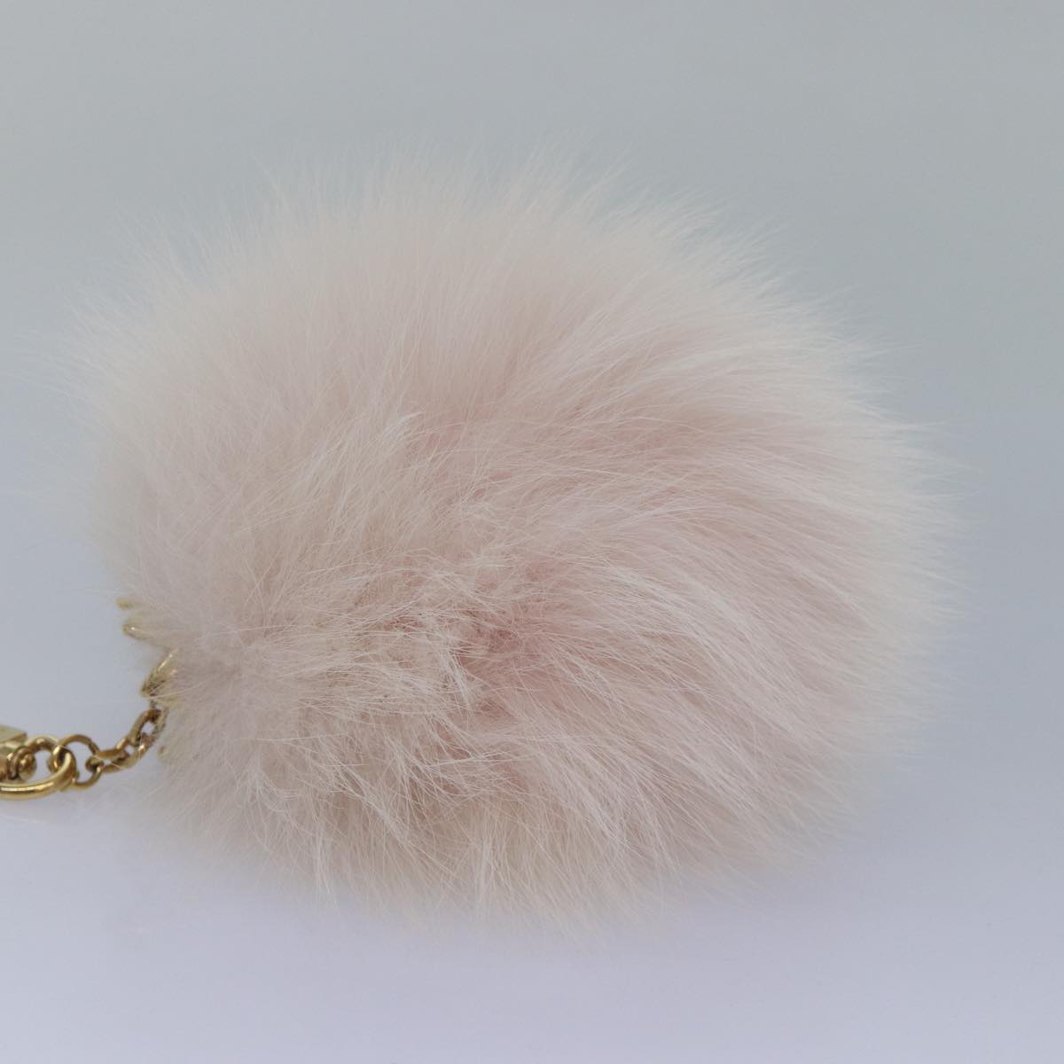 LOUIS VUITTON Fuzzy Bubble Key Holder Pink Gold M67371 LV Auth 87735