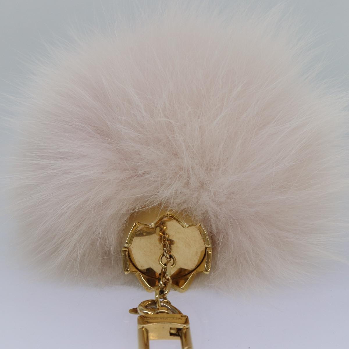 LOUIS VUITTON Fuzzy Bubble Key Holder Pink Gold M67371 LV Auth 87735