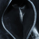 Salvatore Ferragamo Gancini Shoulder Bag Enamel Black Gold Auth 87741-20