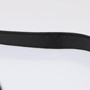 Salvatore Ferragamo Gancini Shoulder Bag Enamel Black Gold Auth 87741-9