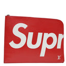 LOUIS VUITTON Epi Supreme Pochette Jules GM Bag Red White M67722 LV Auth 87752-1