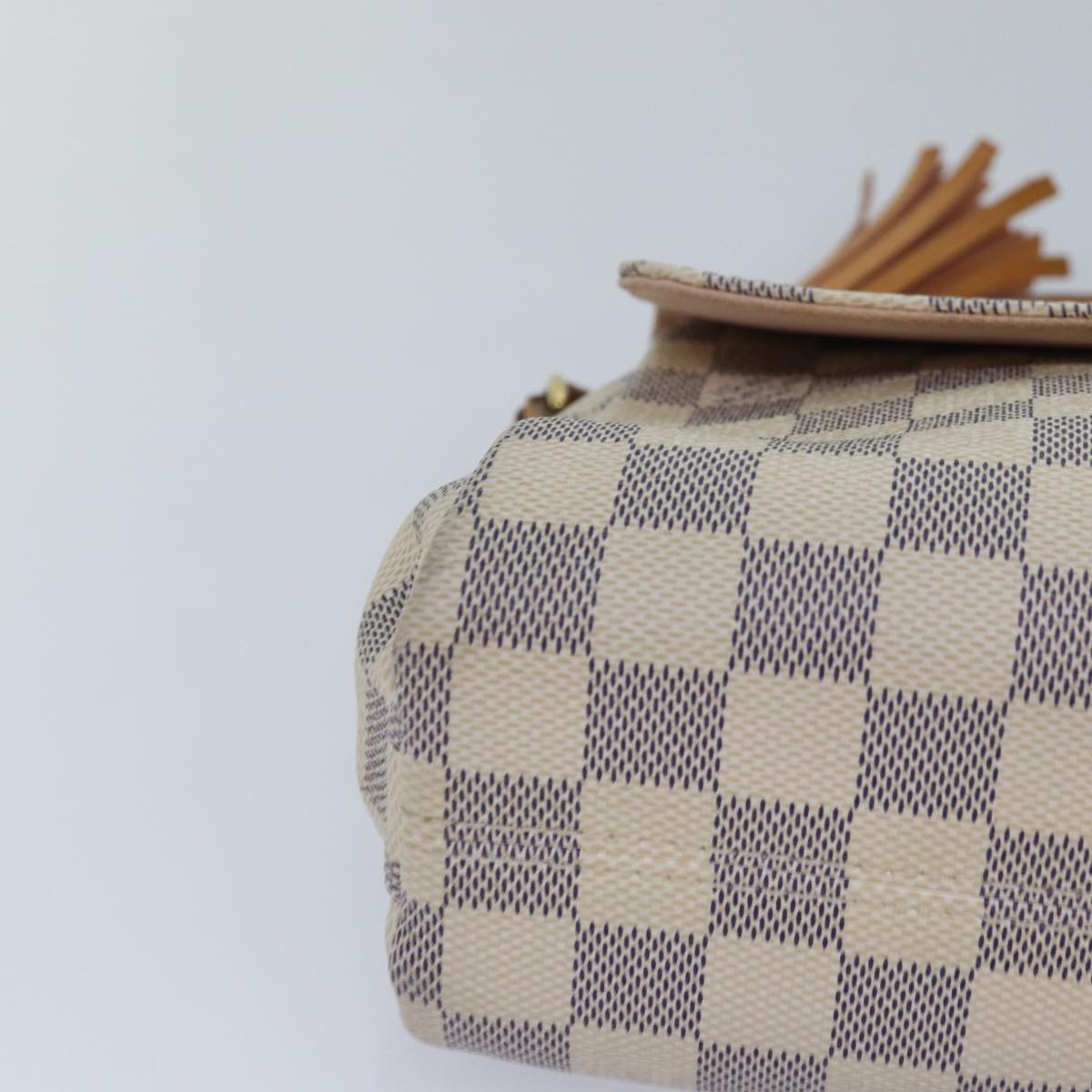 LOUIS VUITTON Damier Azur Croisette Hand Bag 2way N41581 LV Auth 87754