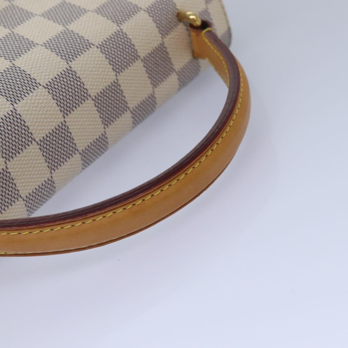 LOUIS VUITTON Damier Azur Croisette Hand Bag 2way N41581 LV Auth 87754