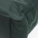 PRADA Tote Bag Nylon Khaki Silver Auth 87760-7