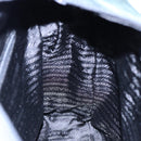 PRADA Tote Bag Nylon Khaki Silver Auth 87760-18