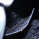 PRADA Tote Bag Nylon Khaki Silver Auth 87760-21