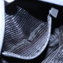 PRADA Tote Bag Nylon Khaki Silver Auth 87760-22