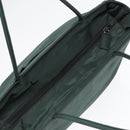 PRADA Tote Bag Nylon Khaki Silver Auth 87760-4