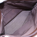 BURBERRY Nova Check Tote Bag Canvas Beige Brown Silver Auth 87766-11