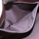 BURBERRY Nova Check Tote Bag Canvas Beige Brown Silver Auth 87766-12