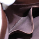 BURBERRY Nova Check Tote Bag Canvas Beige Brown Silver Auth 87766-22