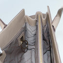 Salvatore Ferragamo Gancini Shoulder Bag Leather Beige Gold Auth 87768-20