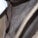 Salvatore Ferragamo Gancini Shoulder Bag Leather Beige Gold Auth 87768-11