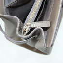 Salvatore Ferragamo Gancini Shoulder Bag Leather Beige Gold Auth 87768-26