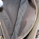 Salvatore Ferragamo Gancini Shoulder Bag Leather Beige Gold Auth 87768-27