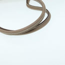 Salvatore Ferragamo Gancini Shoulder Bag Leather Beige Gold Auth 87768-8