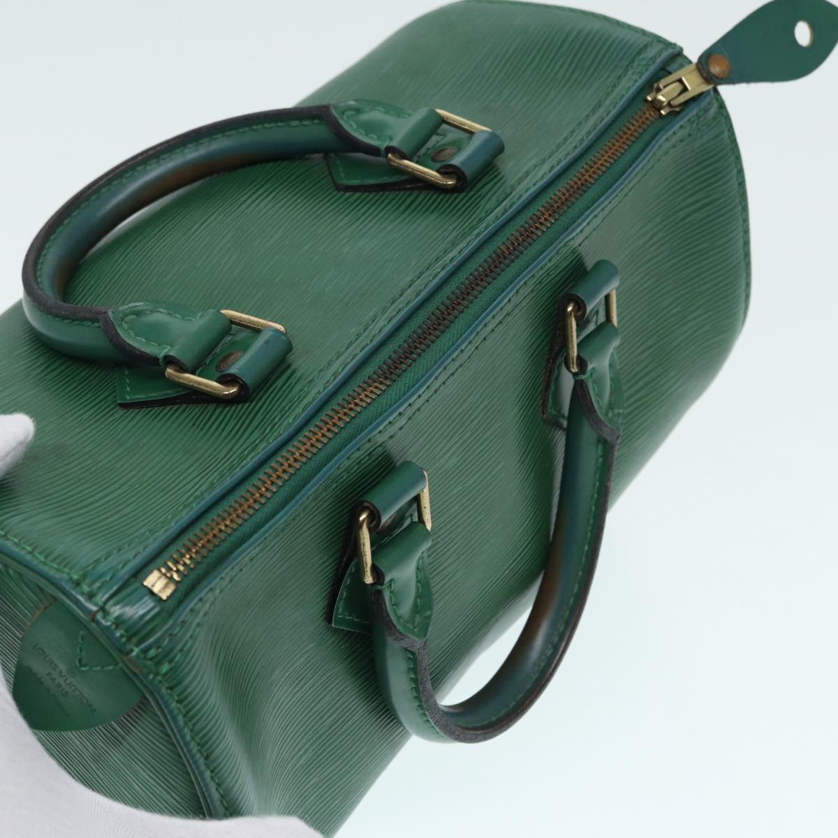 LOUIS VUITTON Epi Speedy 25 Hand Bag Borneo Green M43014 LV Auth 87773