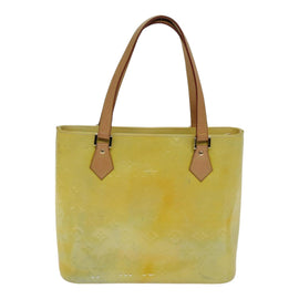 LOUIS VUITTON Monogram Vernis Houston Hand Bag Gris M91053 LV Auth 87791 - 0