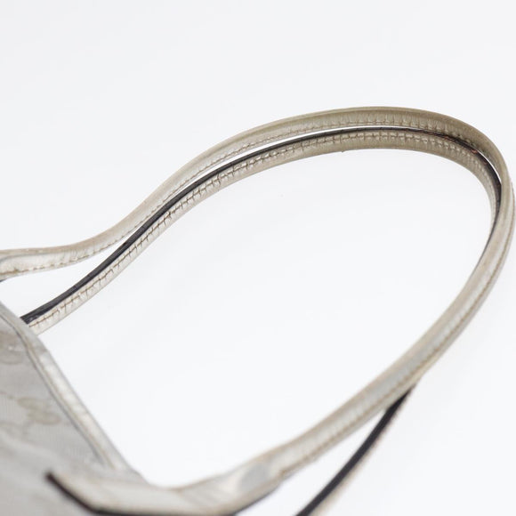 GUCCI GG Canvas Tote Bag Silver Auth 87799