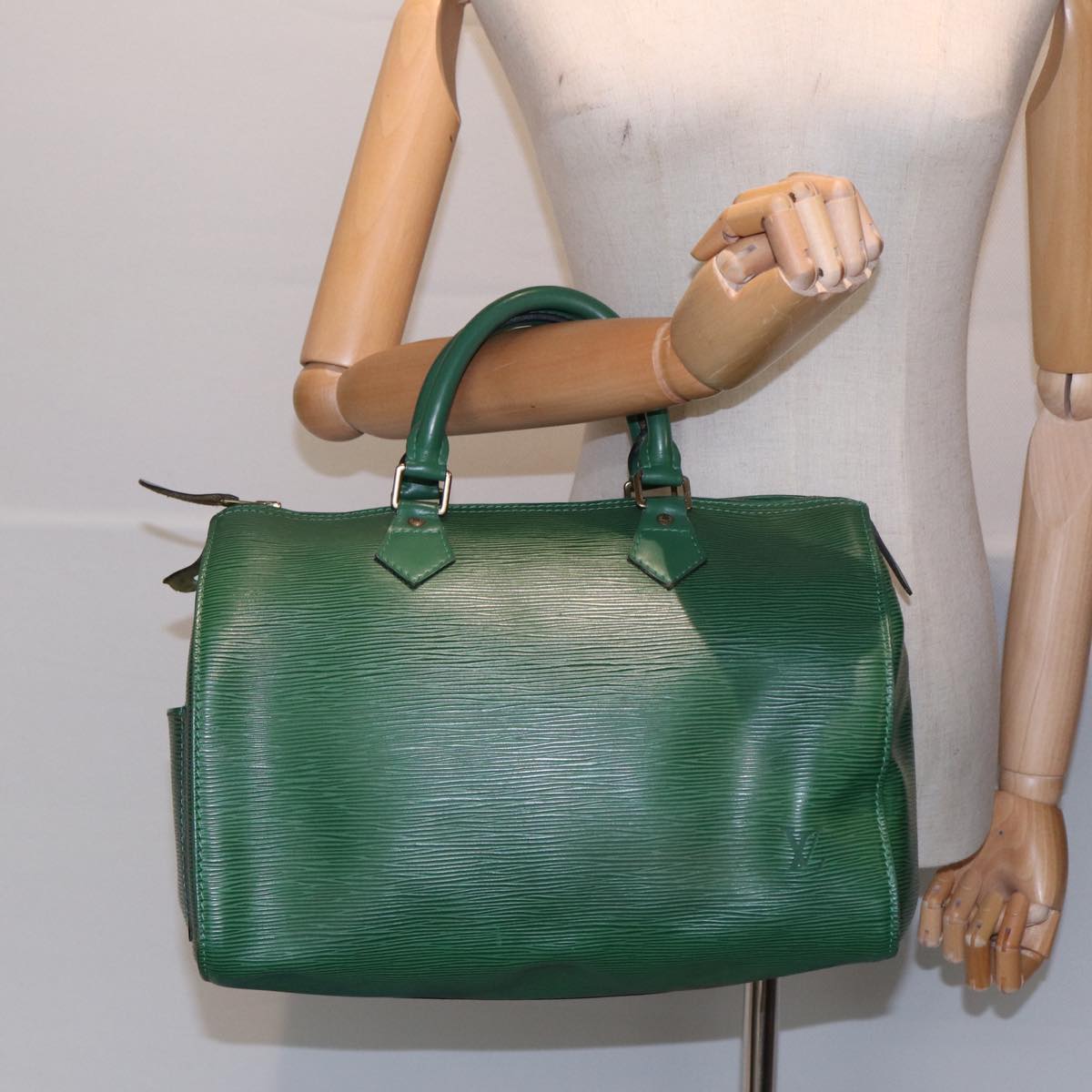 LOUIS VUITTON Epi Speedy 30 Hand Bag Borneo Green M43004 LV Auth 87801