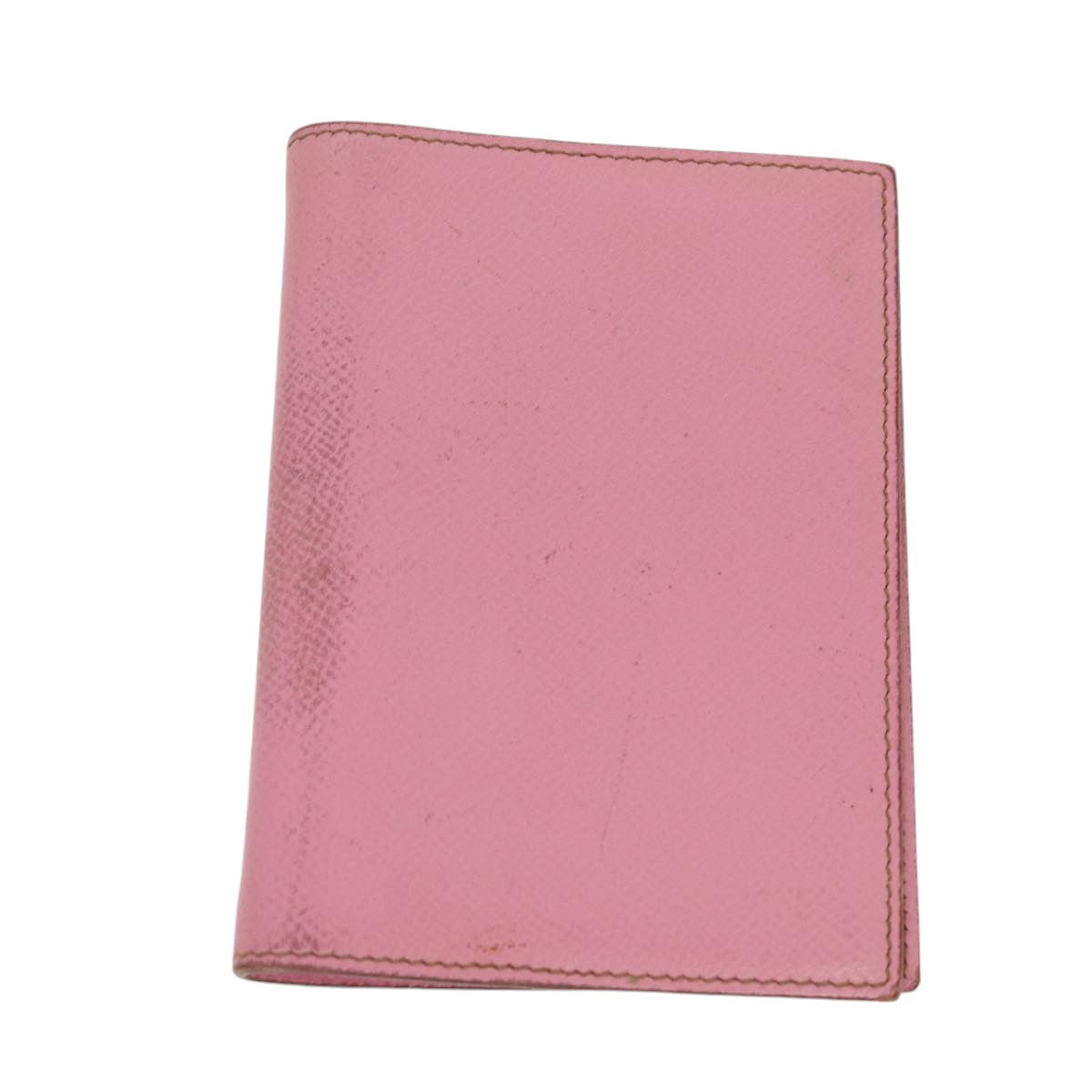 HERMES Agenda PM Day Planner Cover Epsom Leather Pink Auth 87806