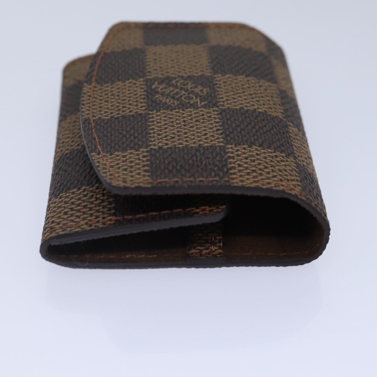 LOUIS VUITTON Damier Ebene Buton de Manchette Cadena Cuffs M64601 LV Auth 87817